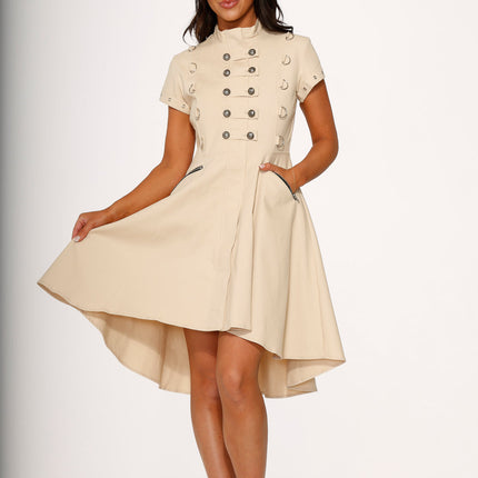 10273 Battalion Khakis HiLo Swing Dress