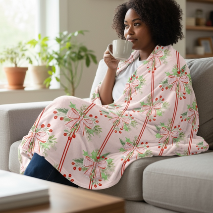 Ribbon & Holly (Dream Blanket)