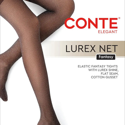 Conte Lurex Net 40 Den - Fantasy Striking Glitter Mesh Stocking Imitation Women's Tights (24S-78SP)