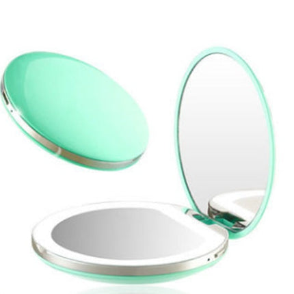 Cute Flip Cover Portable Rechargeable Makeup Mirror For Women
