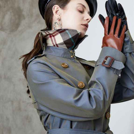 Elegant British Double Breasted Jacket for Women MUNSIEUR New Arrivals