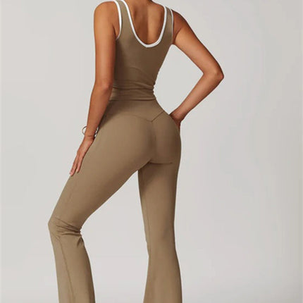 The Stamina Tank Top Flared Leggings 2-Piece Set