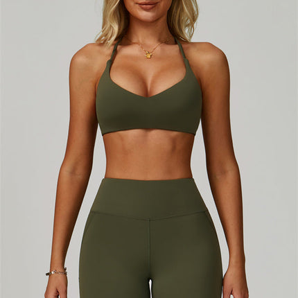 The Bold Cross Back Sports Bra Leggings 2-Piece Set