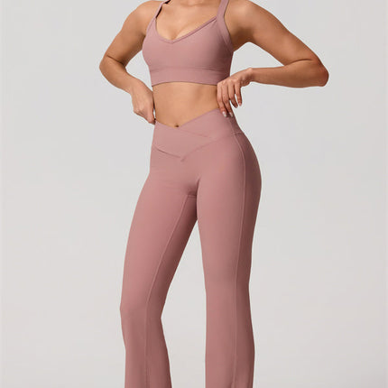 The Daze Sports Bra Flared Leggings 2-Piece Set