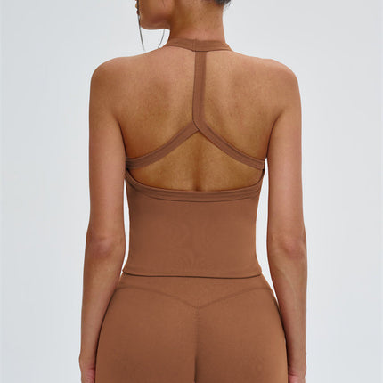 The Slate Y-Back Top