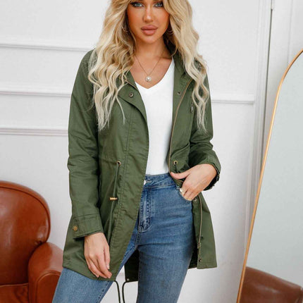 Plus Size Loose Solid Color Women's Jackets