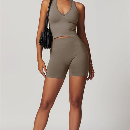 The Delight Halter Top Shorts 2-Piece Set
