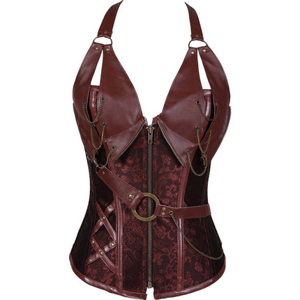 Sleeveless Corset Halter T-shirt