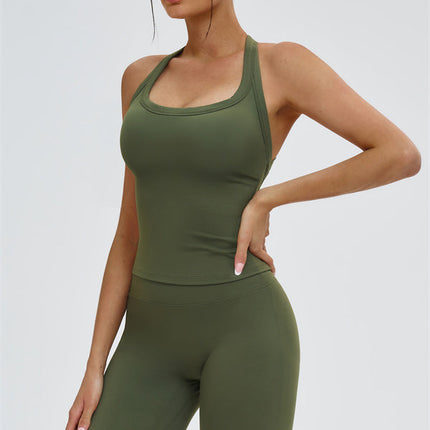 The Slate Y-Back Top