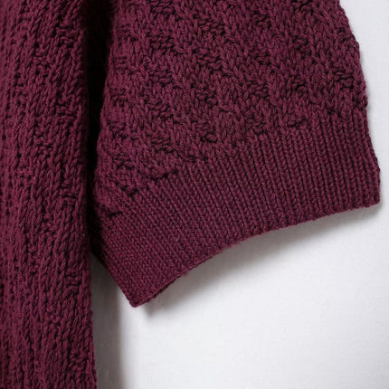 Autumn Women Street Jewelry Button Decoration Knitted Coat