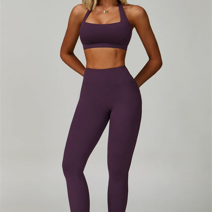 The Bold Halter Sports Bra Leggings 2-Piece Set