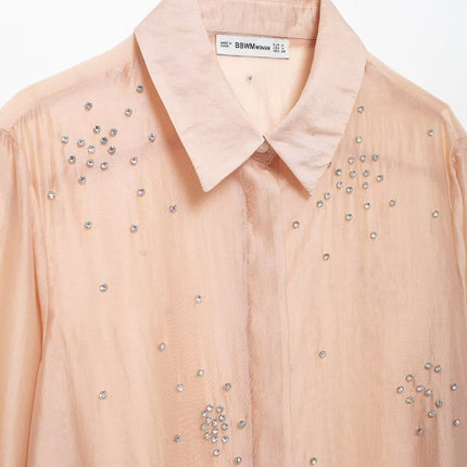 Women Clothing Classic Western All Matching Jewelry Embroidered Shirt
