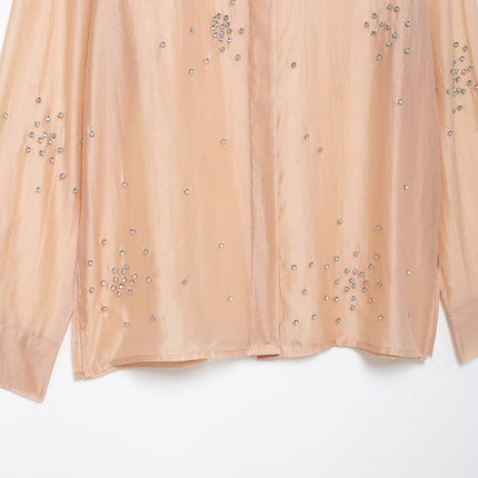 Women Clothing Classic Western All Matching Jewelry Embroidered Shirt