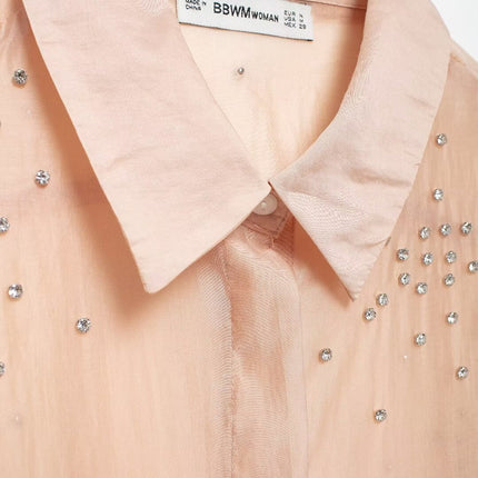 Women Clothing Classic Western All Matching Jewelry Embroidered Shirt