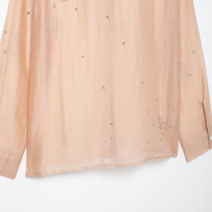 Women Clothing Classic Western All Matching Jewelry Embroidered Shirt