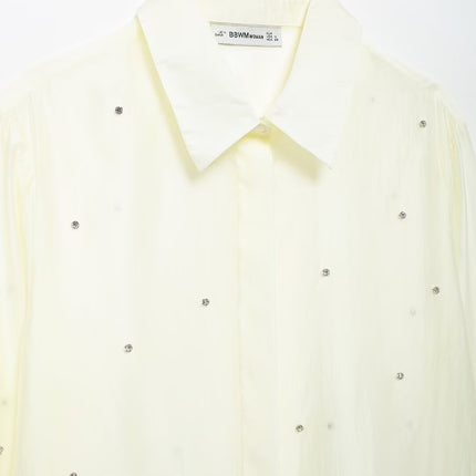 Women Clothing Classic Western Jewelry Embroidered Shirt
