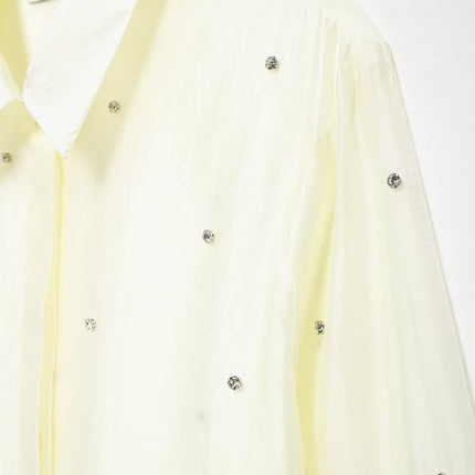 Women Clothing Classic Western Jewelry Embroidered Shirt