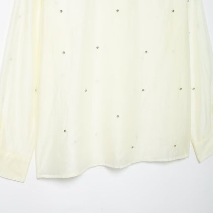 Women Clothing Classic Western Jewelry Embroidered Shirt