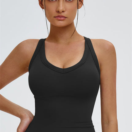 The Slate Cross Back Top Flared Leggings 2-Piece Set