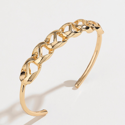 Spring Summer Retro Simple Pattern Hollow Out Cutout Bracelet Women Ornament