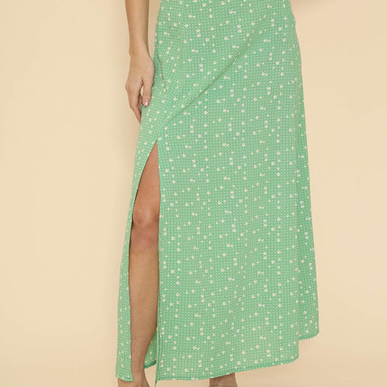 Maxi skirt with slit detail
