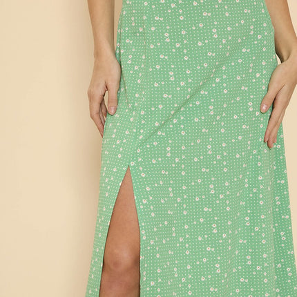 Maxi skirt with slit detail
