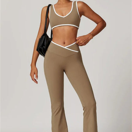 The Stamina Sports Bra Flared Leggings 2-Piece Set