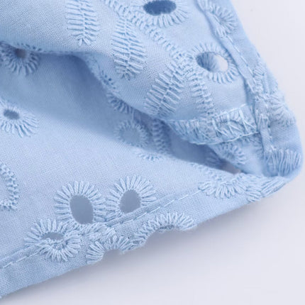 Women Clothing Autumn Hollowed out Embroidered Shirt