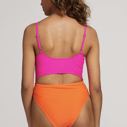 Cut out one piece swimsuit