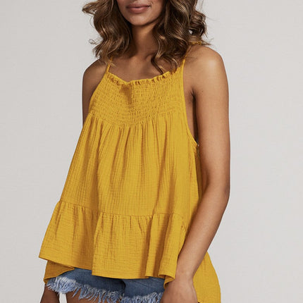 Smocked yoke tank