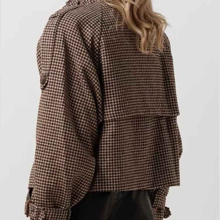 Retro Plaid Woolen Jacket MUNSIEUR New Arrivals