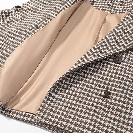 Retro Plaid Woolen Jacket MUNSIEUR New Arrivals