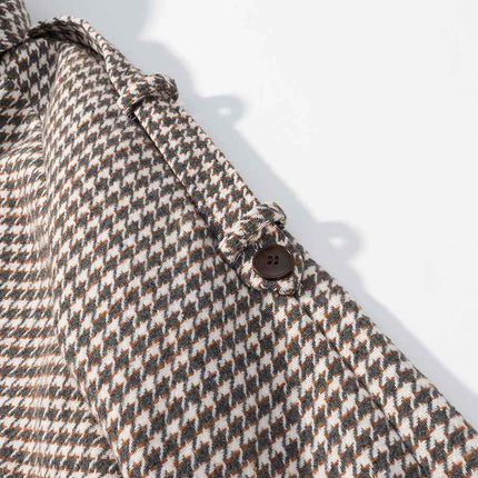 Retro Plaid Woolen Jacket MUNSIEUR New Arrivals