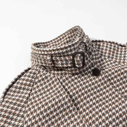 Retro Plaid Woolen Jacket MUNSIEUR New Arrivals