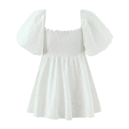 Sweet Puff Sleeve Niche Doll Shirt for Women Spring Autumn All Matching Pullover Loose Top