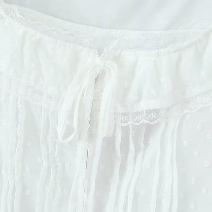 Atmosphere Lace Sleeveless Small Top Niche Lace up Waist Tight Sexy Short Sexy Shirt Vest