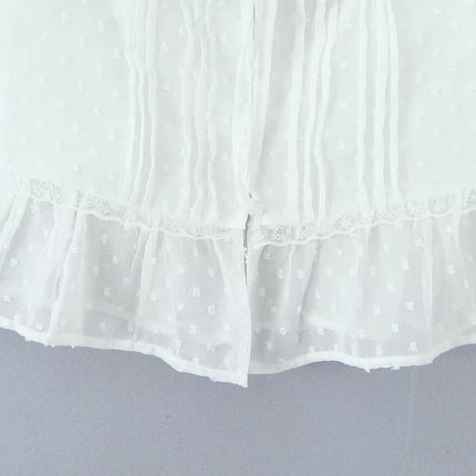 Atmosphere Lace Sleeveless Small Top Niche Lace up Waist Tight Sexy Short Sexy Shirt Vest