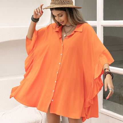 Women Casual Vacation Long-Sleeved Shirt