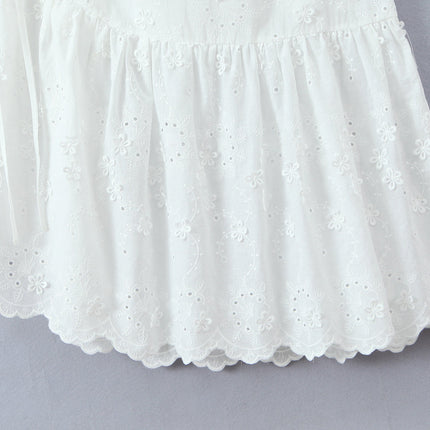 Women Clothing Exquisite Embroidered Floral Strap Dress