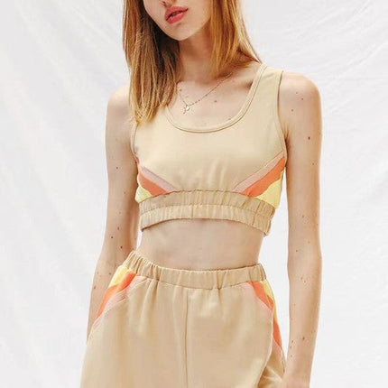 Retro lounge shorts set