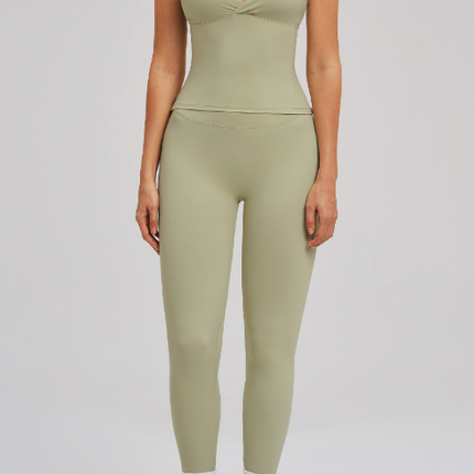 Brushed Sports Tight Back Running Sports Casual Suit Outdoor Riding Yoga Two Piece Sets