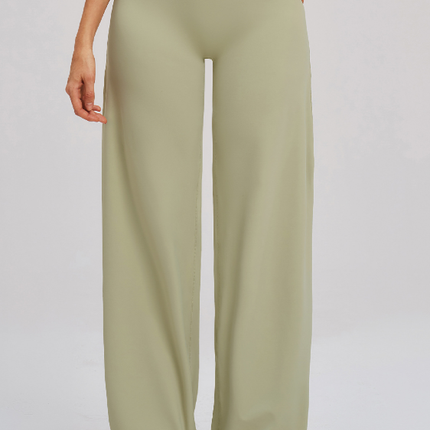 Brushed Casual Wide Leg Pants Cross Waist Brushed Loose Pants Outdoor Running Sports Wide Leg Pants