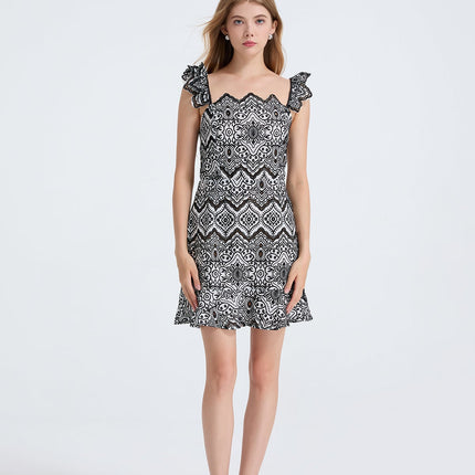 Women Summer Printed V Neck Sleeveless Dress