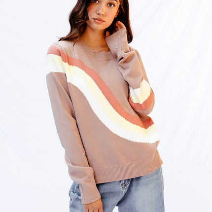 Retro stripe sweater