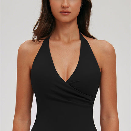 The Twirl Halter Tank Top Capri Leggings 2-Piece Set