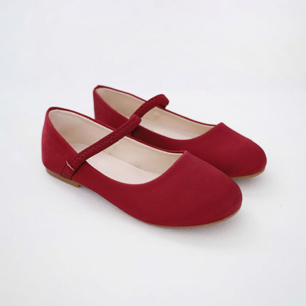 Satin Mary Jane Flats