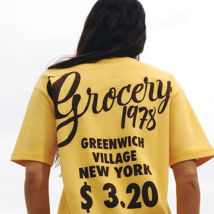 Women Clothing Summer Simple Loose All Match Printed Cotton T shirt