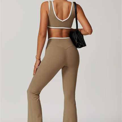 The Stamina Sports Bra Flared Leggings 2-Piece Set