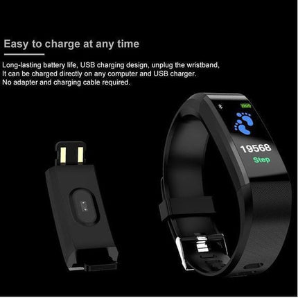 Smart Bracelet With Bluetooth Heart Rate Monitor