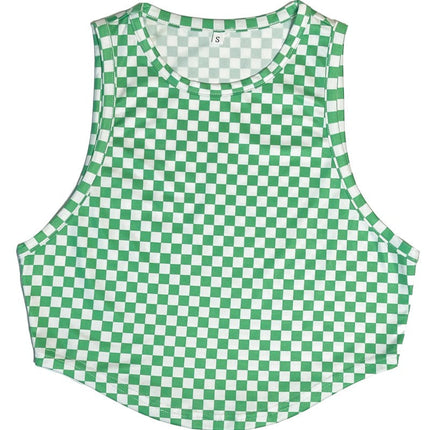 Checkered crop top